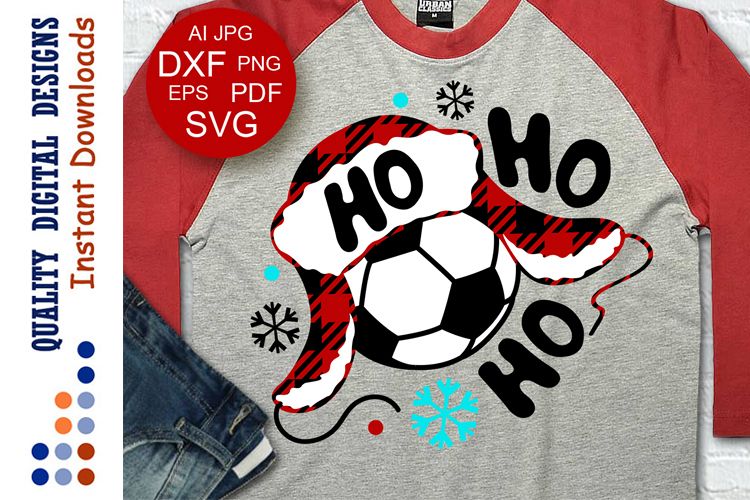 Soccer svg Hohoho example image 1