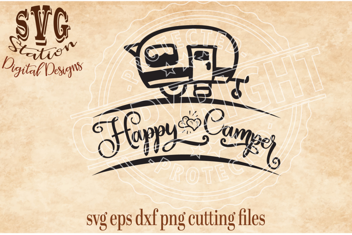 Happy Camper Cut File example image 1