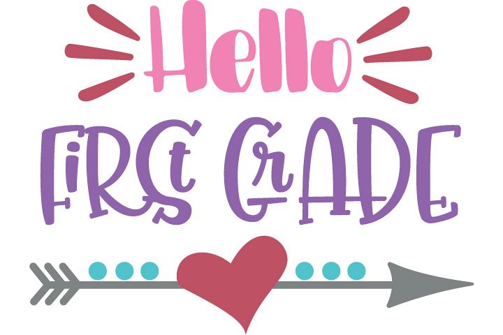 Hello First Grade (31187) | SVGs | Design Bundles