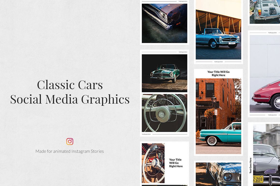 Classic Cars Animated Instagram Stories example image 1