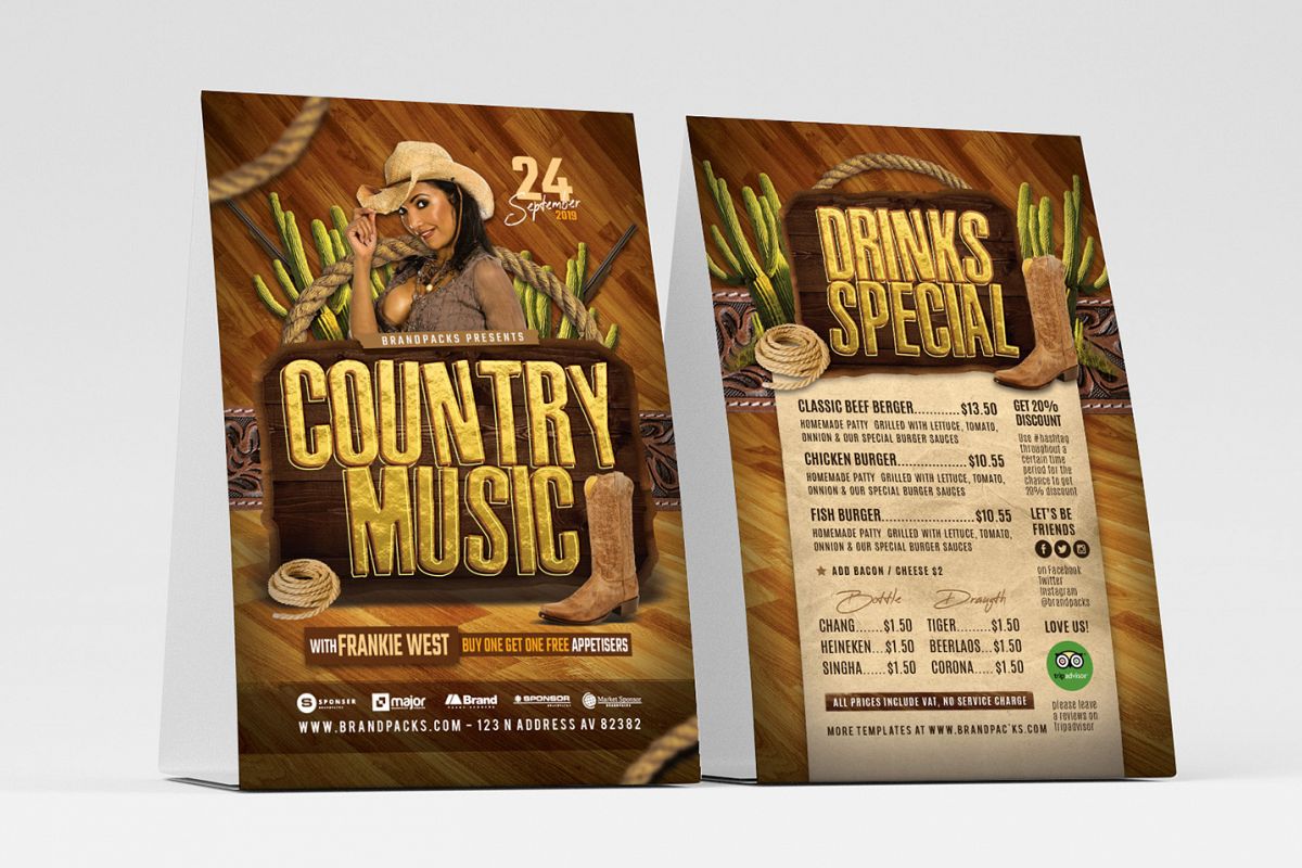 Country Music Flyer Template example image 1