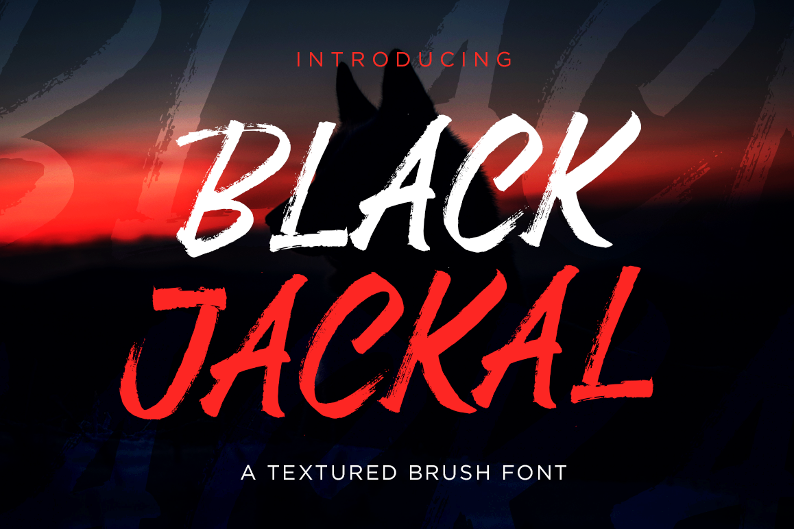 Black Jackal - Brush Font example image 1