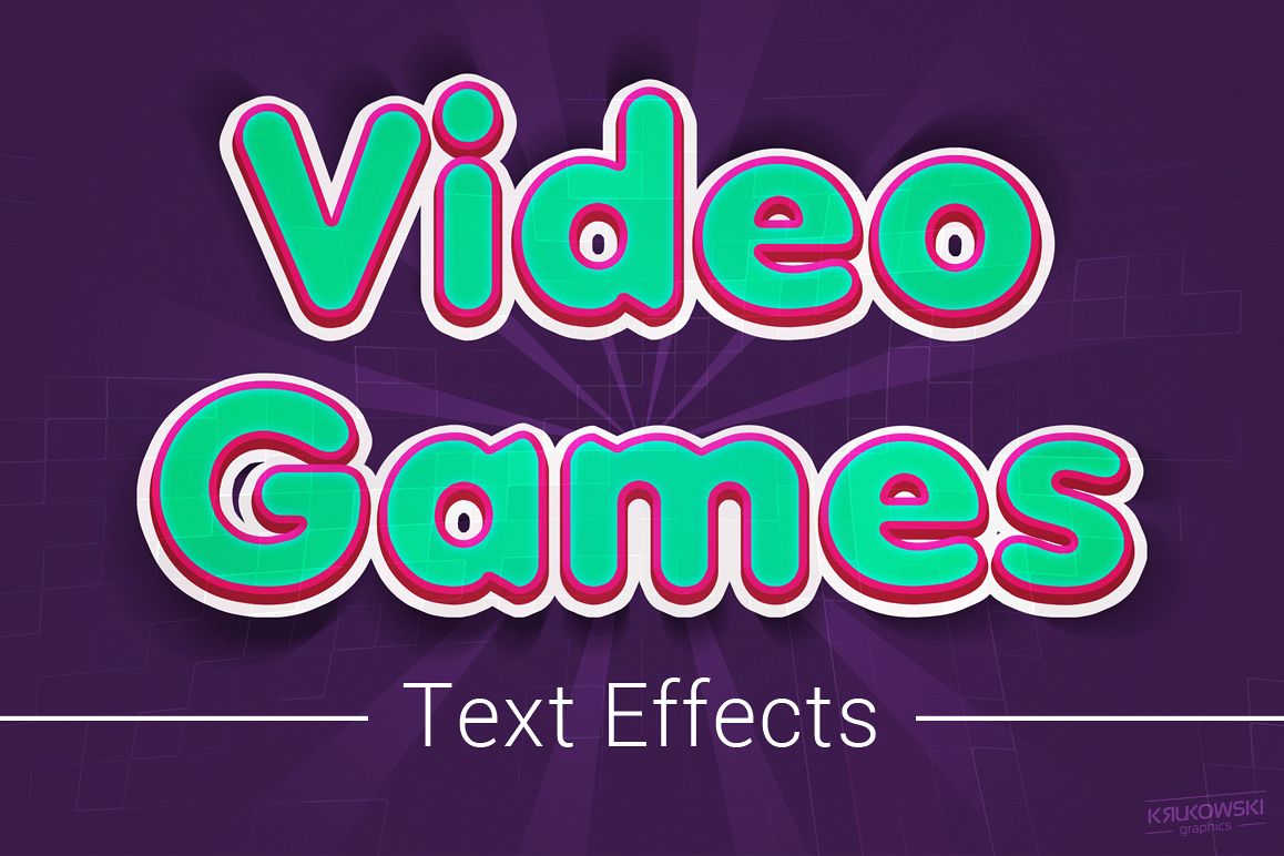Video Games Text Effects Mockup example image 1
