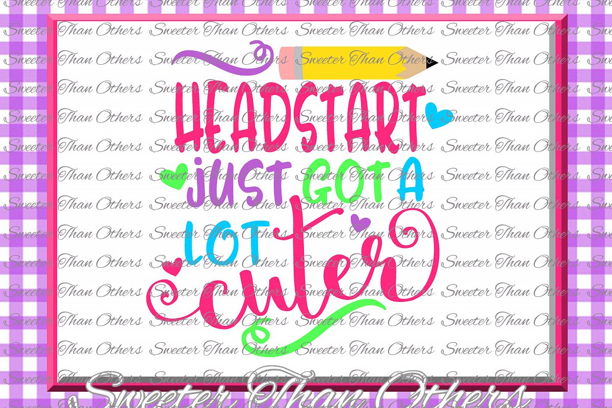 Headstart Cuter SVG Headstart cut file example image 1
