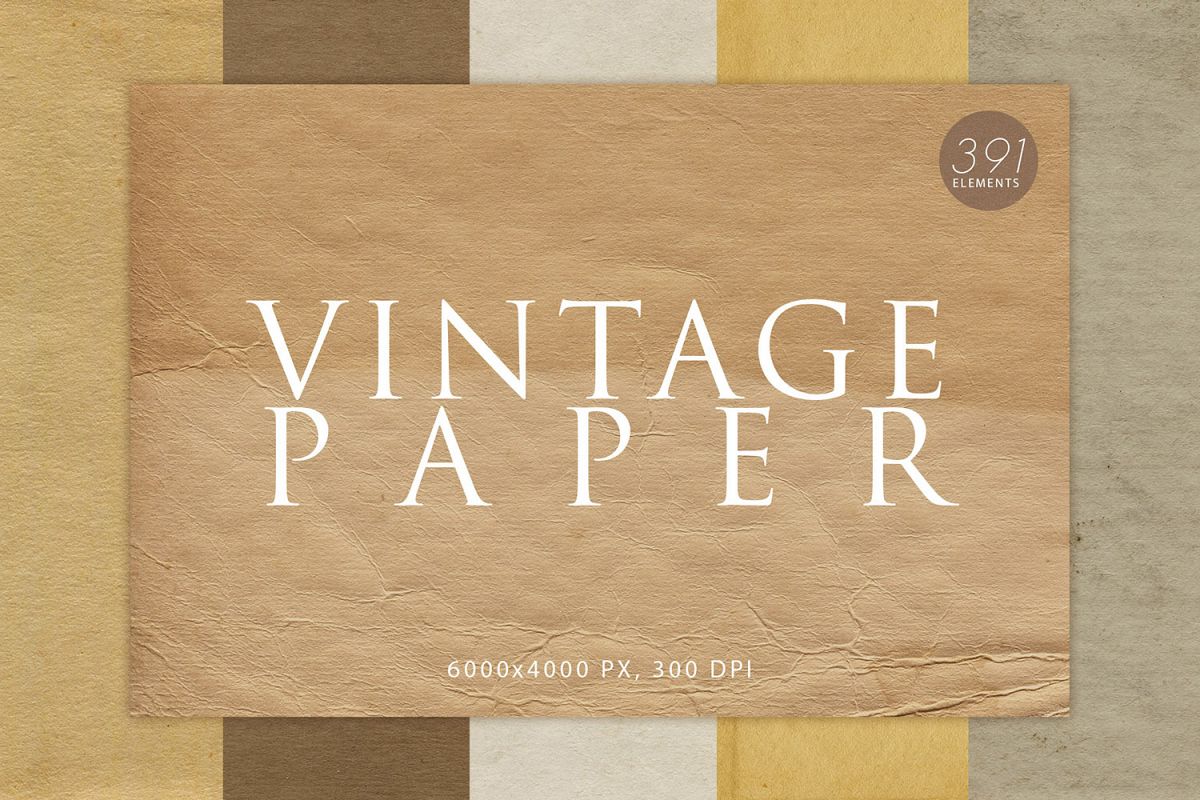 391 Vintage Paper Textures example image 1