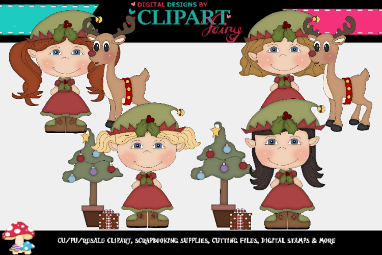 Christmas Elf Gril 4 example image 1