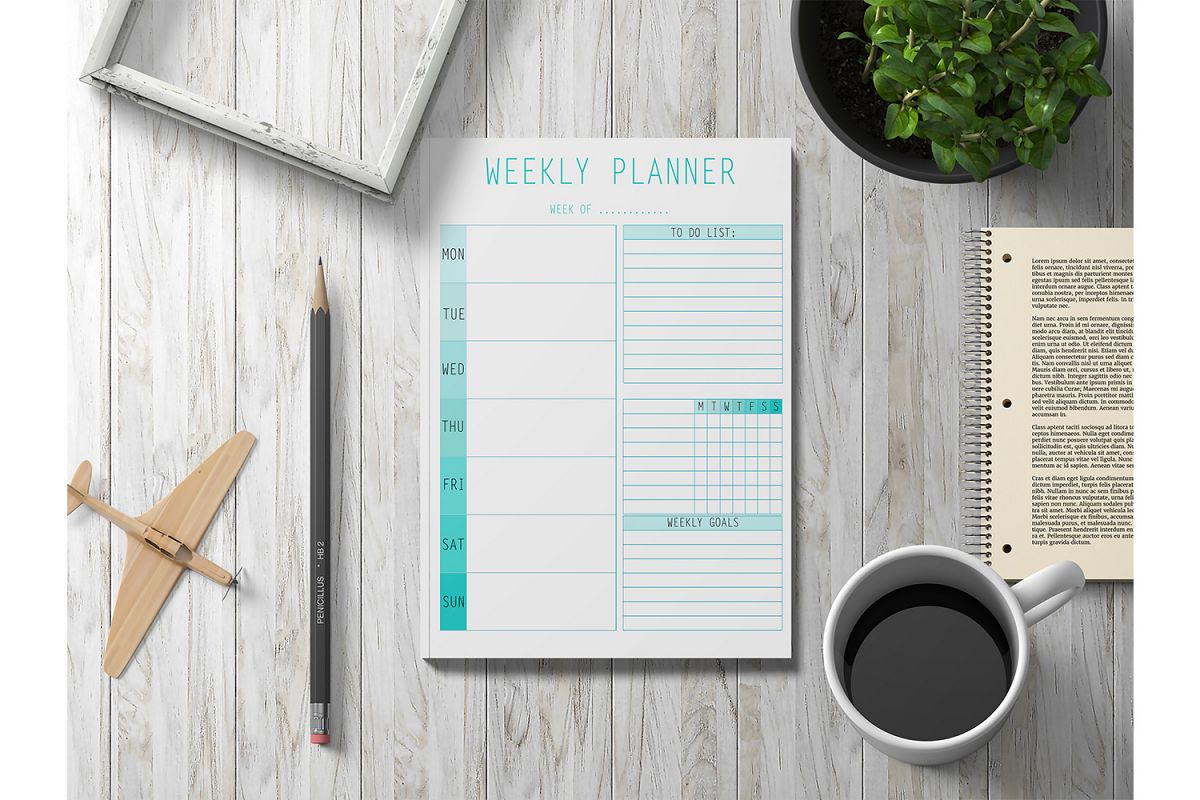Weekly Planner Printable, Digital Planner, Planner Pages example image 1