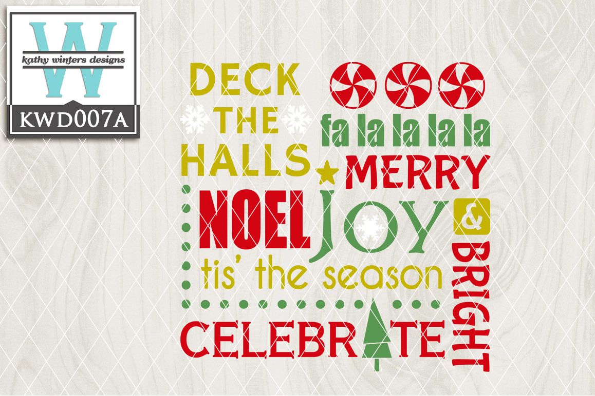 Christmas Cutting File KWD007A example image 1