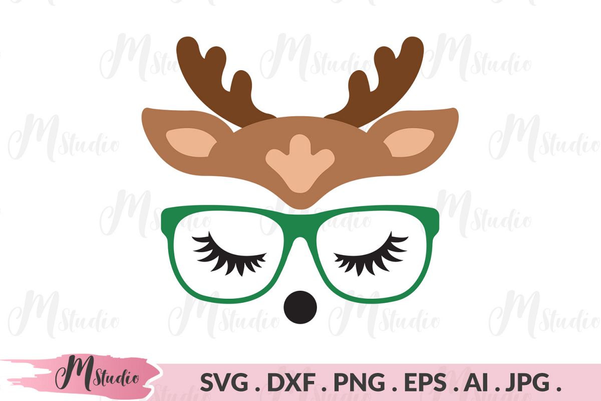 Reindeer geek svg example image 1