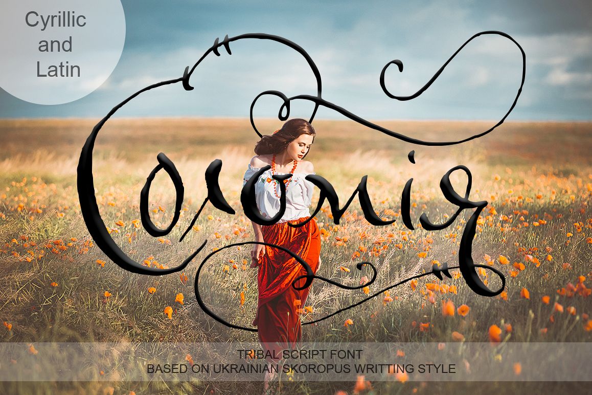 Solomiya.Tribal script font. example image 1