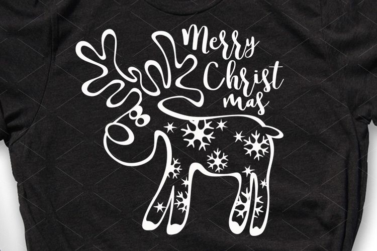 Christmas decor Reindeer Snowflakes Holiday shirt design example image 1
