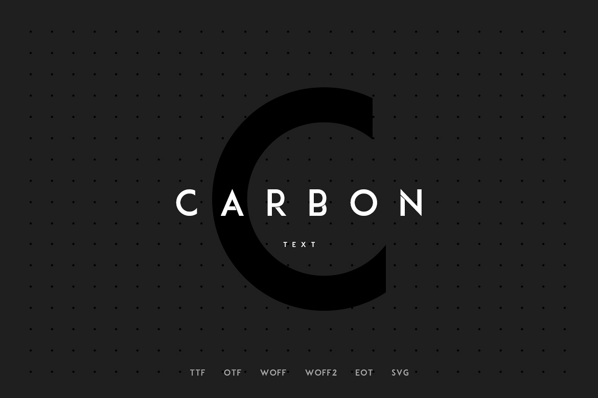Carbon - Modern WebFont example image 1