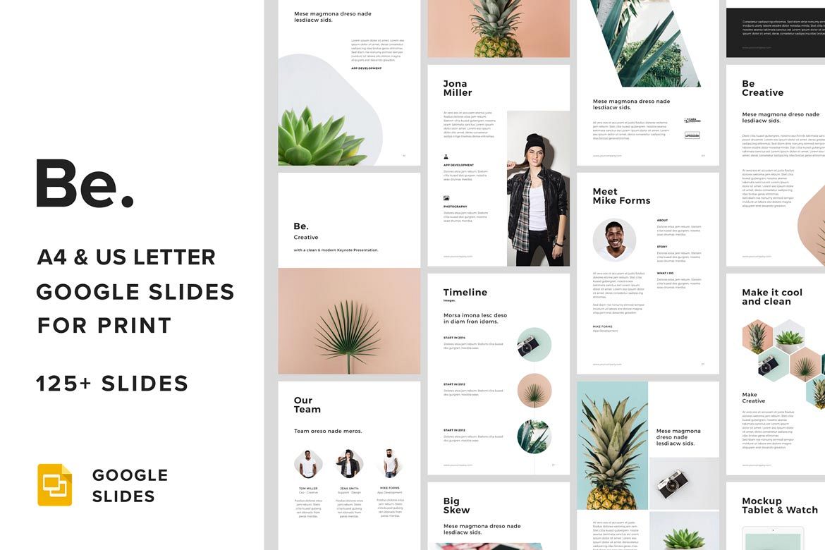 A4 Vertical Google Slides + 30 Photos Bonus example image 1