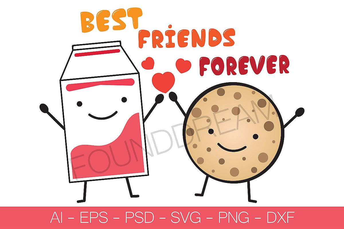 Best Friends Forever | Vector File example image 1