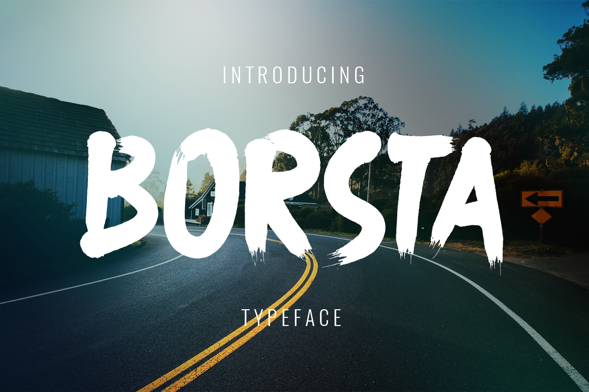 Borsta Typeface example image 1