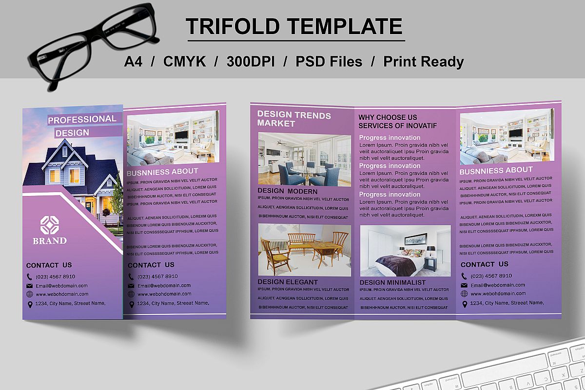 Interior Trifold Template example image 1