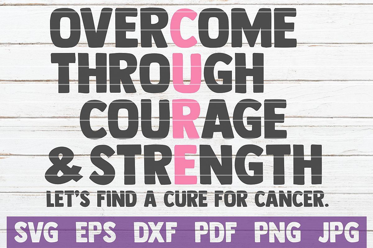 Cancer Cure SVG Cut File | commercial use (266282) | Cut Files | Design