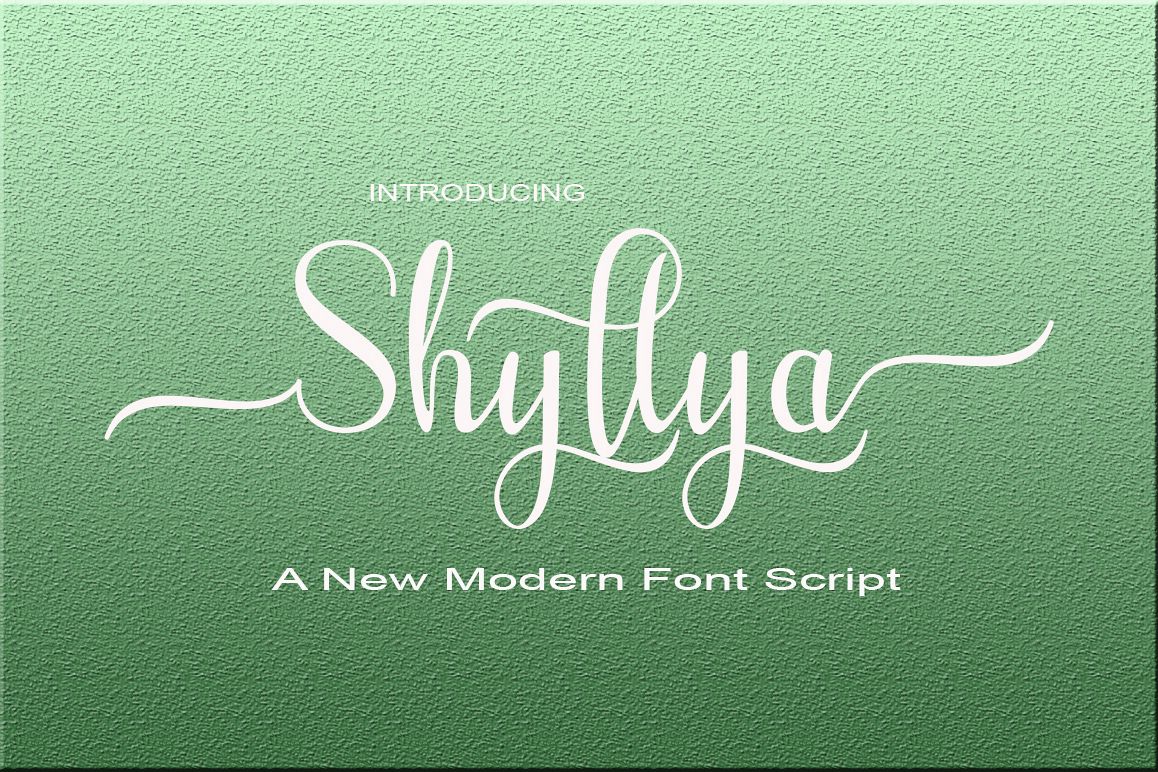 Shyllya Script example image 1