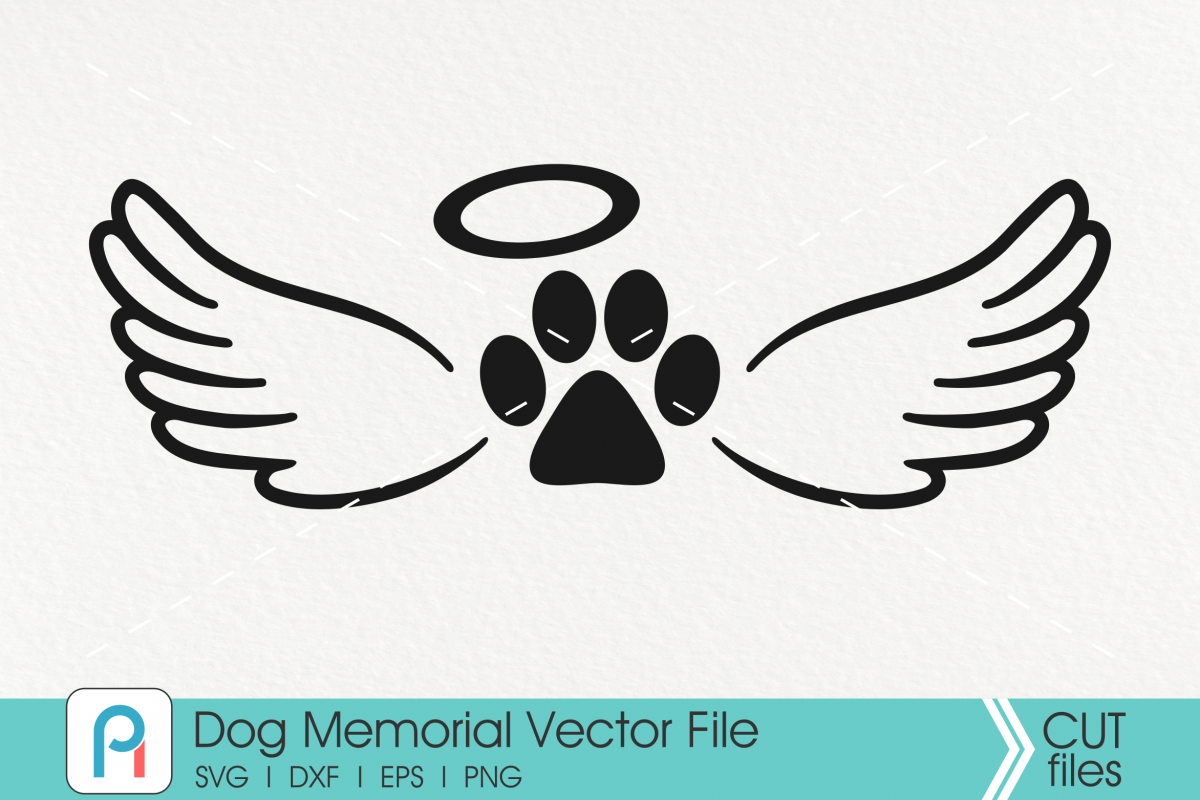 Dog Memorial Svg, Dog Remembrance Svg, Paw Svg, Dog Svg, Svg example image 1