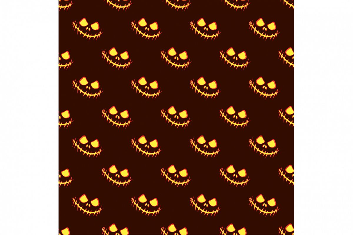 Seamless decorative vector background Happy Halloween. Print. Repeating background. Cloth design, wallpaper. example image 1