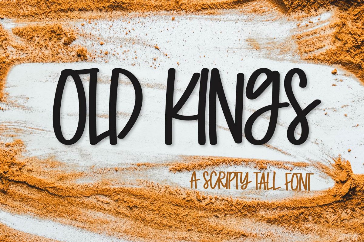 Old Kings - A Scripty Caps Font example image 1