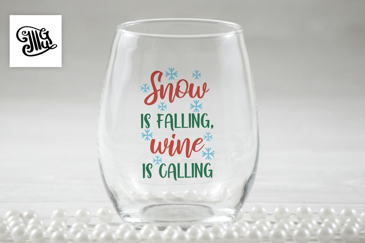 Snow is falling, wine is calling - Christmas wine example image 1