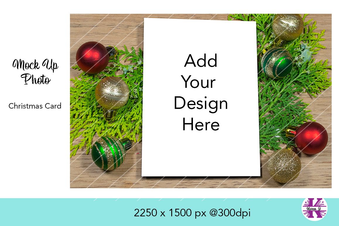 Mock Up Photo Christmas Card example image 1