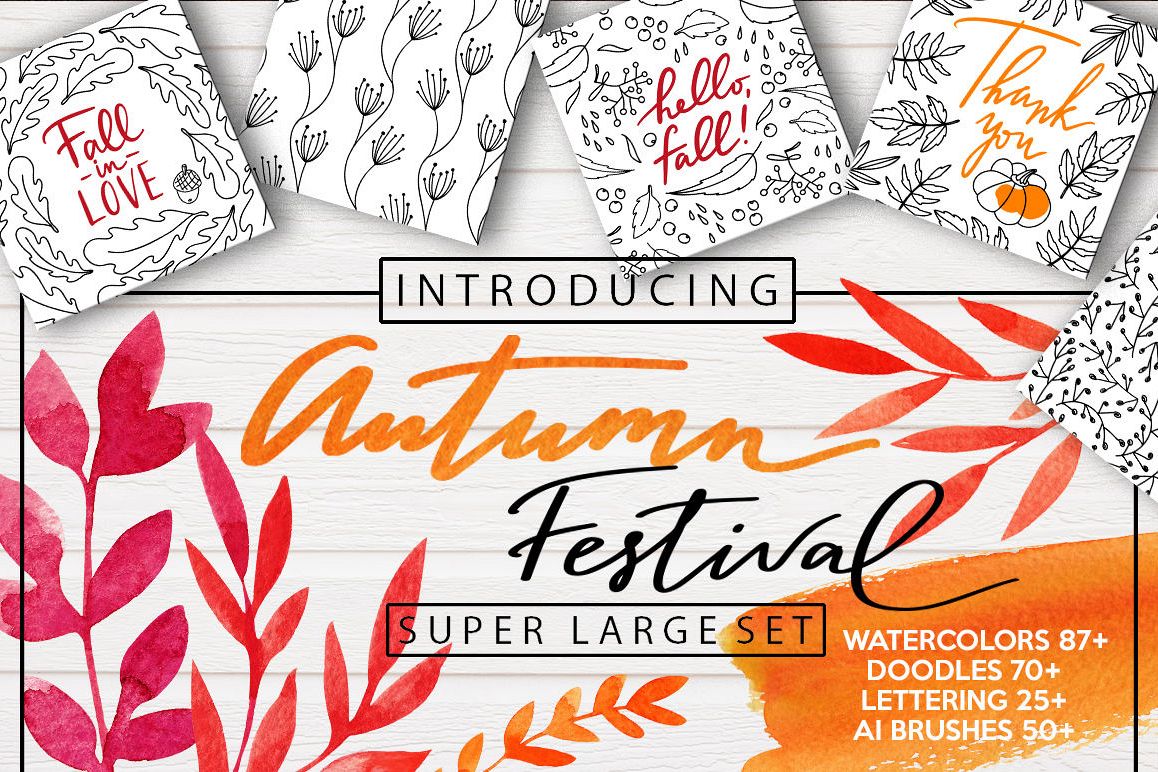 AUTUMN FESTIVAL - super large set example image 1