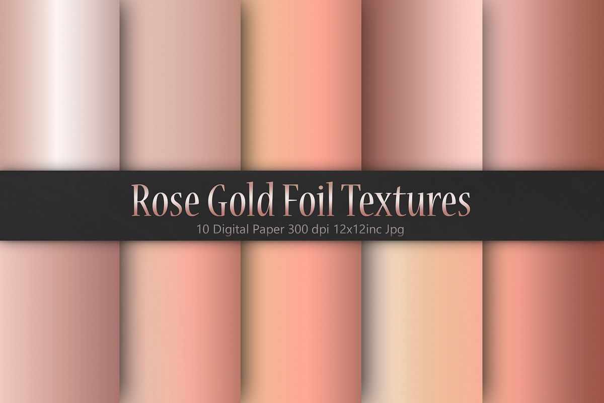 Rose Gold Foil Textures example image 1