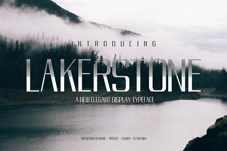 LAKERSTONE - A LUXURY AND ELEGANT CLEAN TYPEFACE example image 1