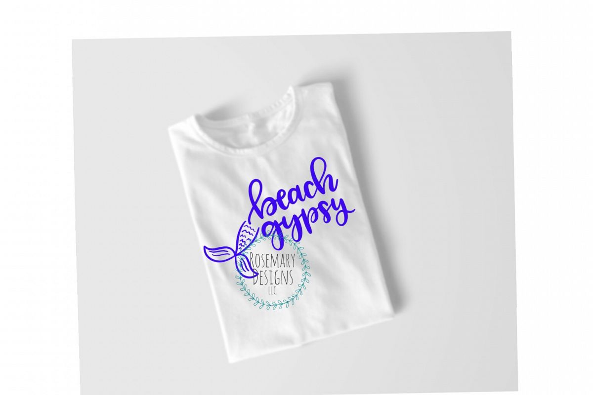 Beach Gypsy Hand Lettered SVG example image 1