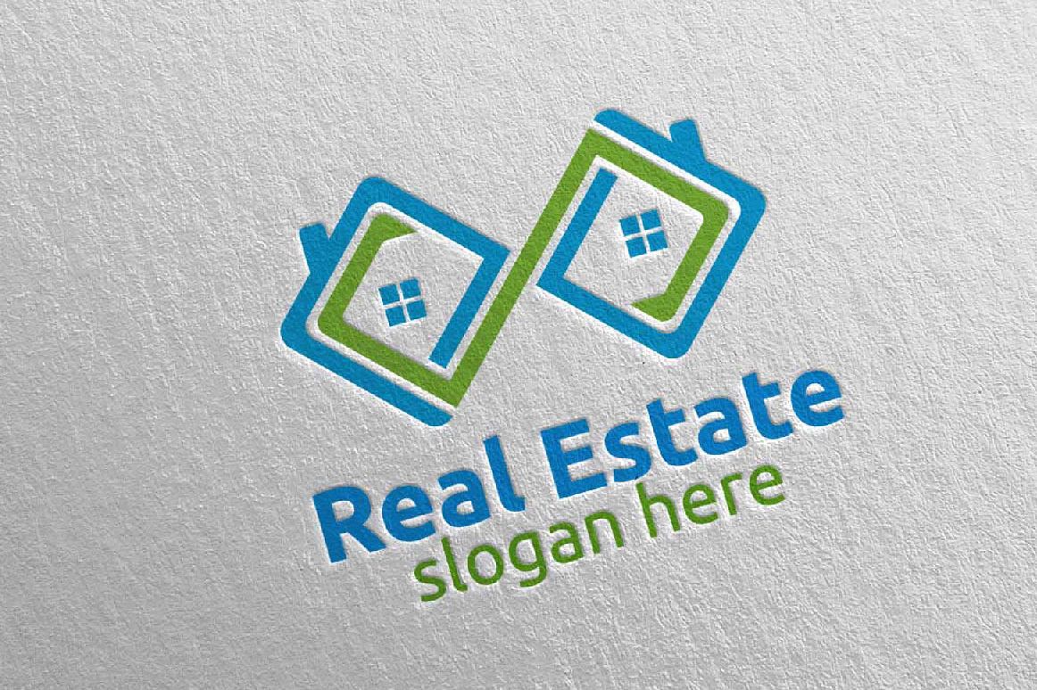 Real Estate Infinity Logo Design 38 example image 1