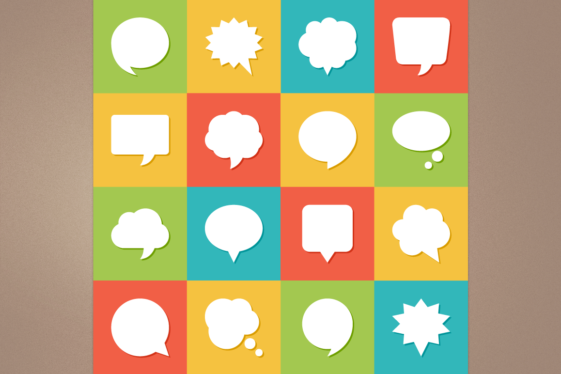 Speech Bubbles Icons example image 1