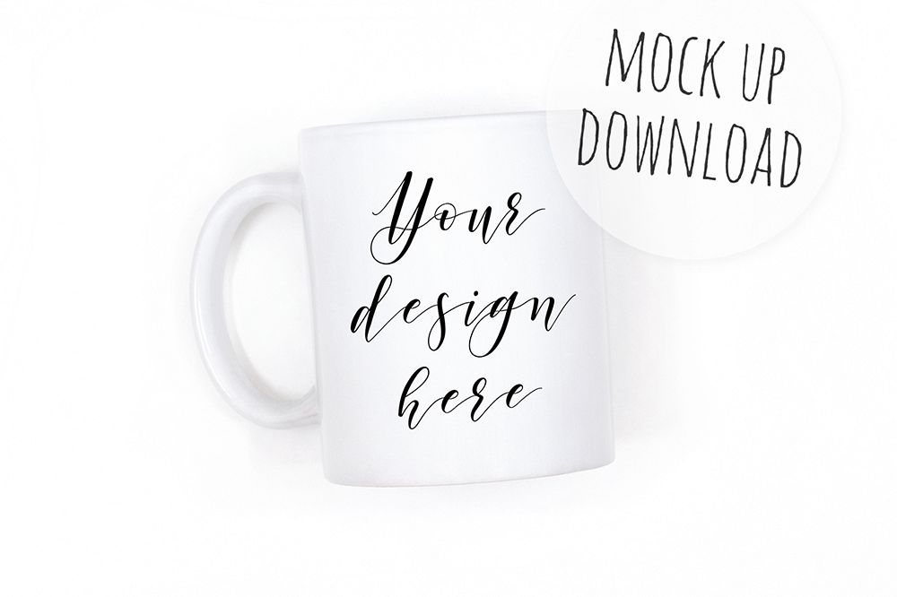 Download Simple Mug Mockup, White Background