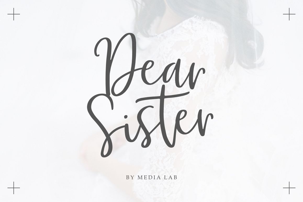 Dear Sister Luxury Script example image 1