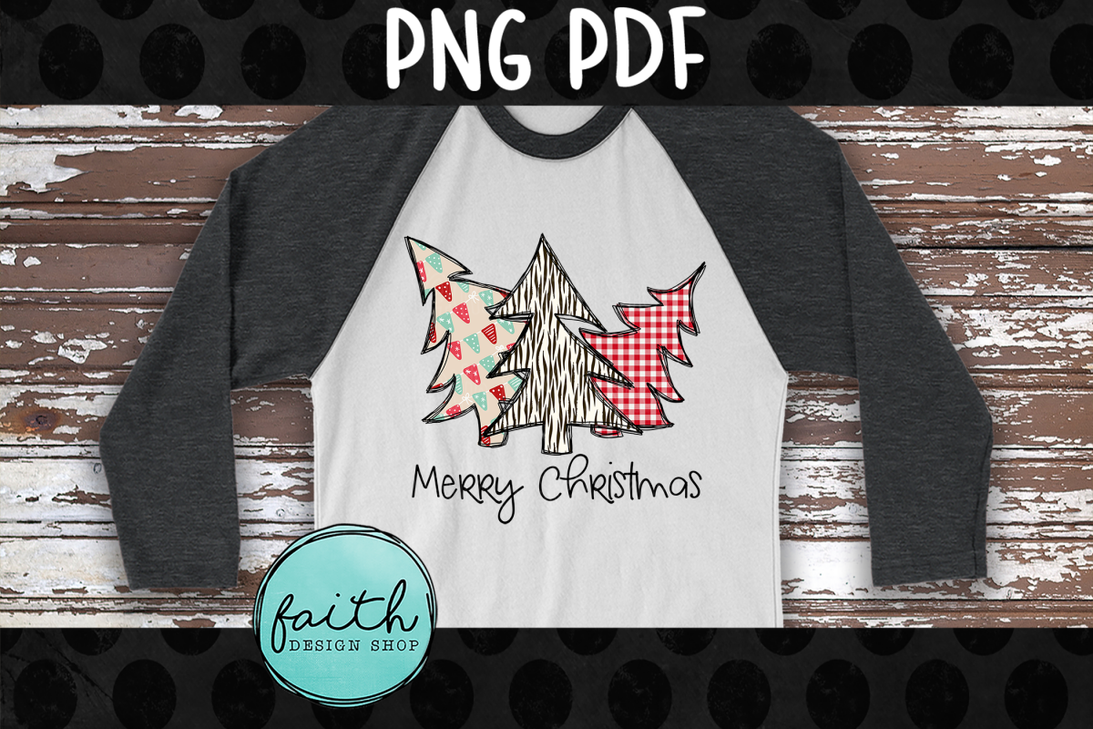 Merry Christmas with Three Trees example image 1