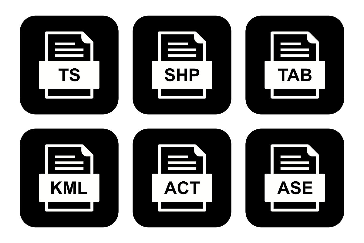 Set Of File Formats Icons example image 1