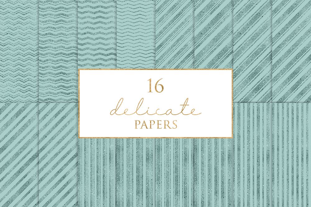16 Delicate Digital Paper Pack example image 1