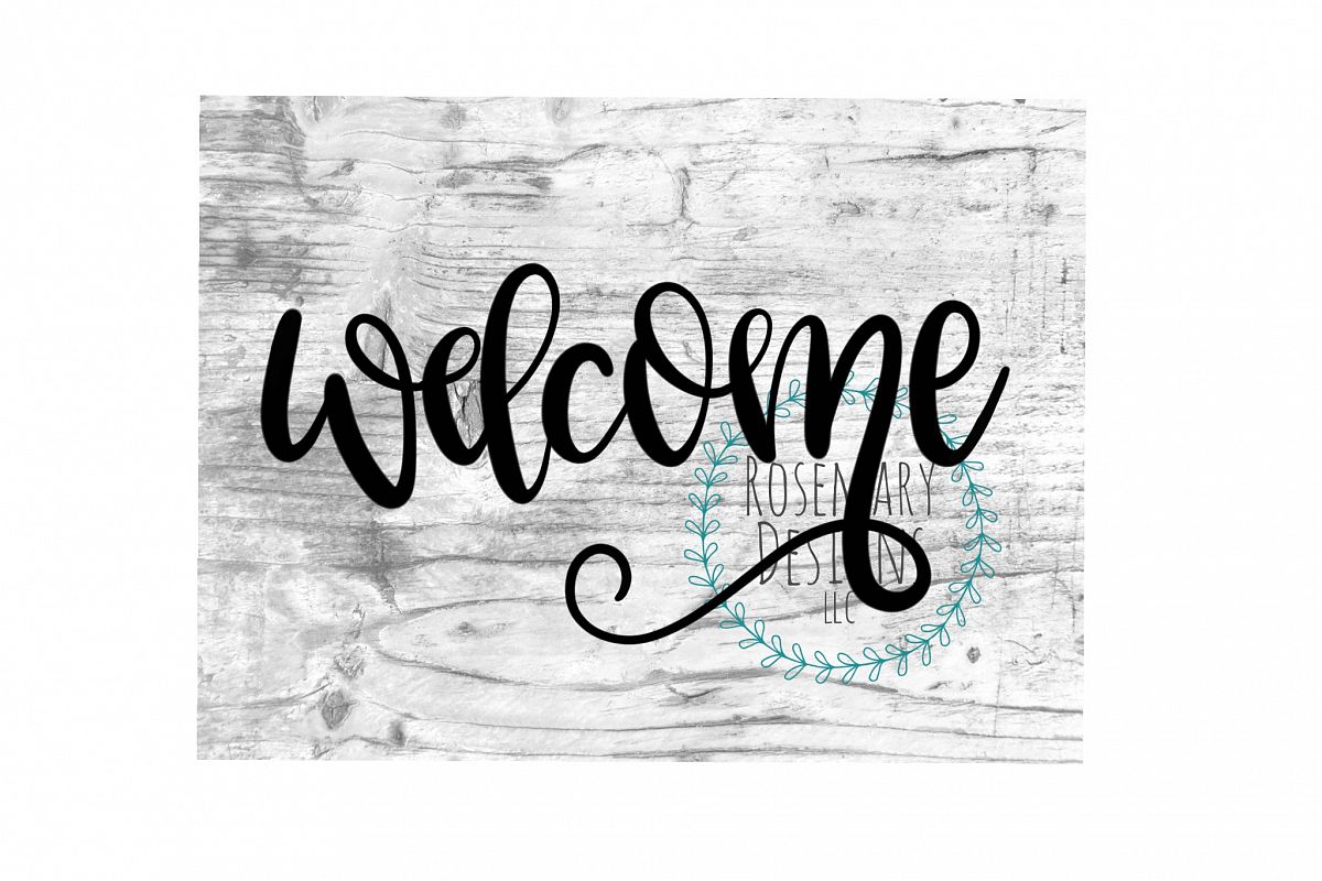Welcome - Hand lettered SVG example image 1