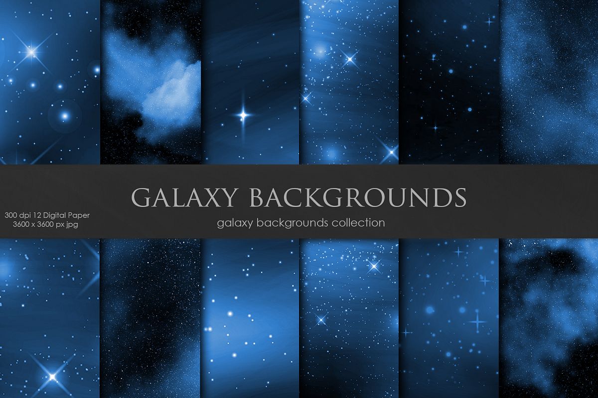 Navy Blue Galaxy Space Backgrounds example image 1