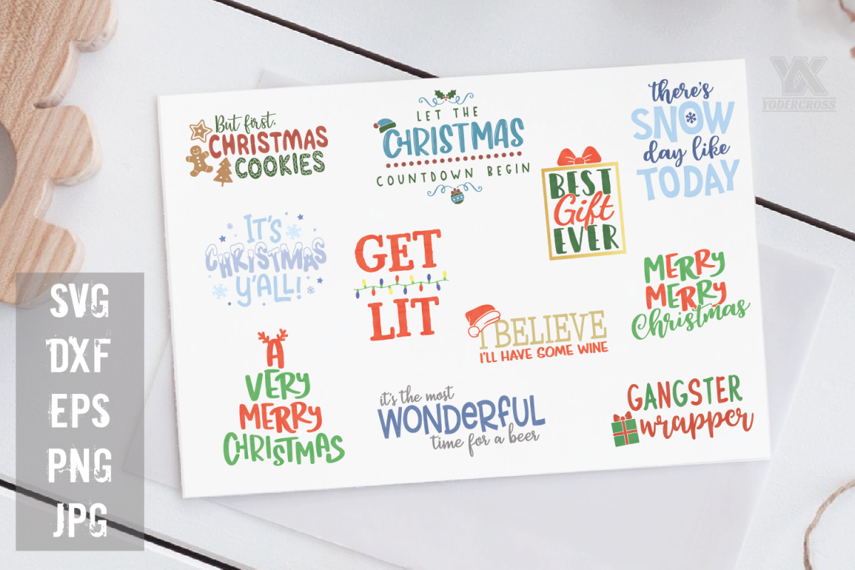 Christmas SVG Bundle Volume 1 example image 1