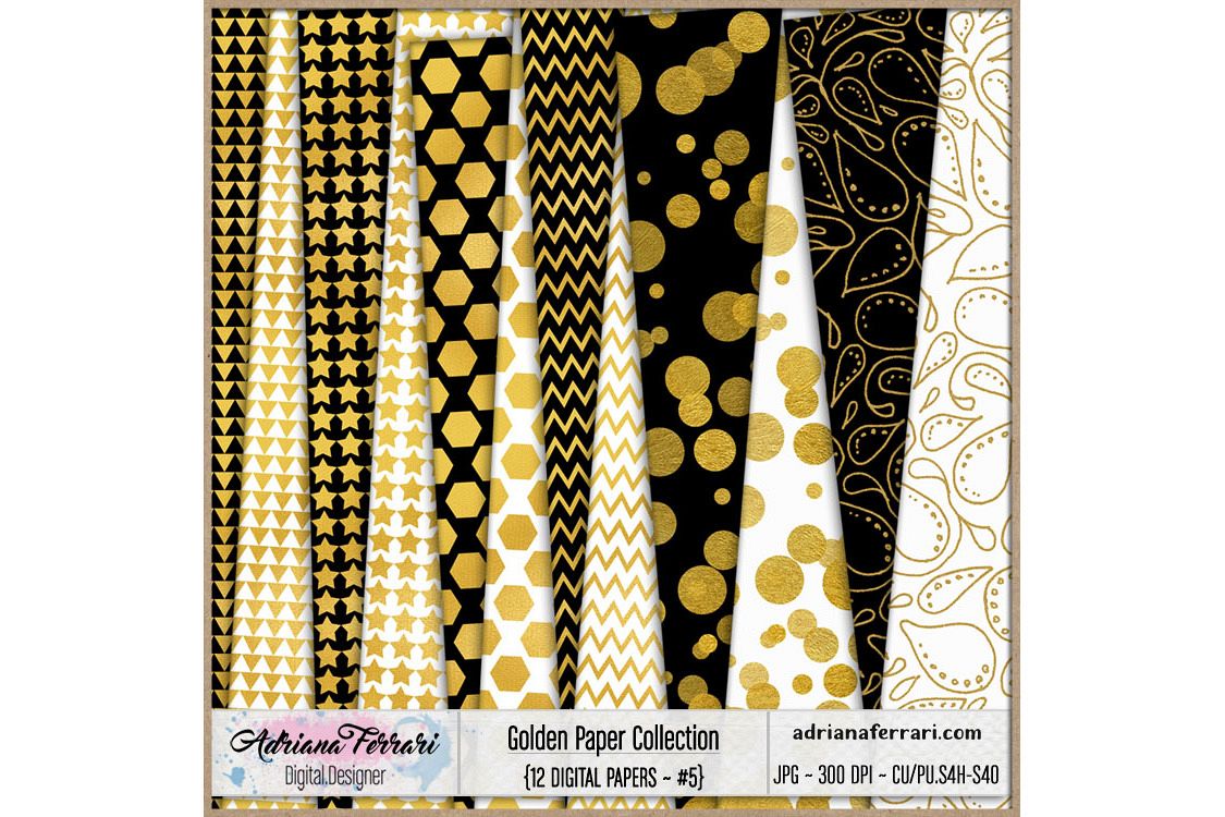 Golden Paper Collection - Paper 5 example image 1