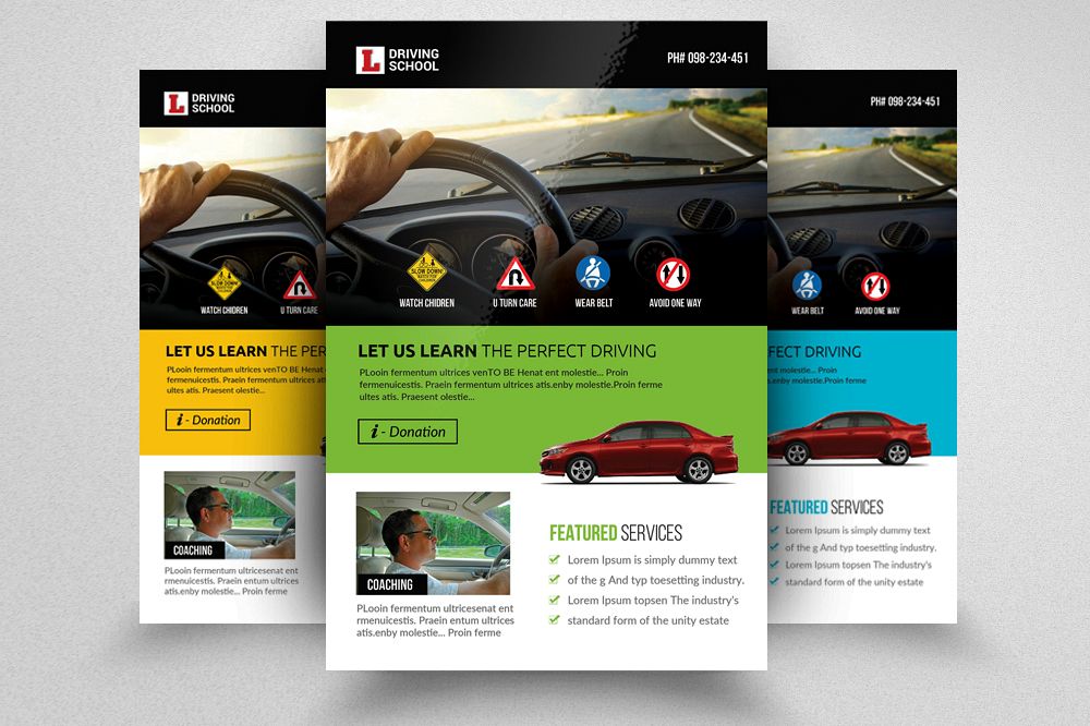 Driving School Flyer example image 1