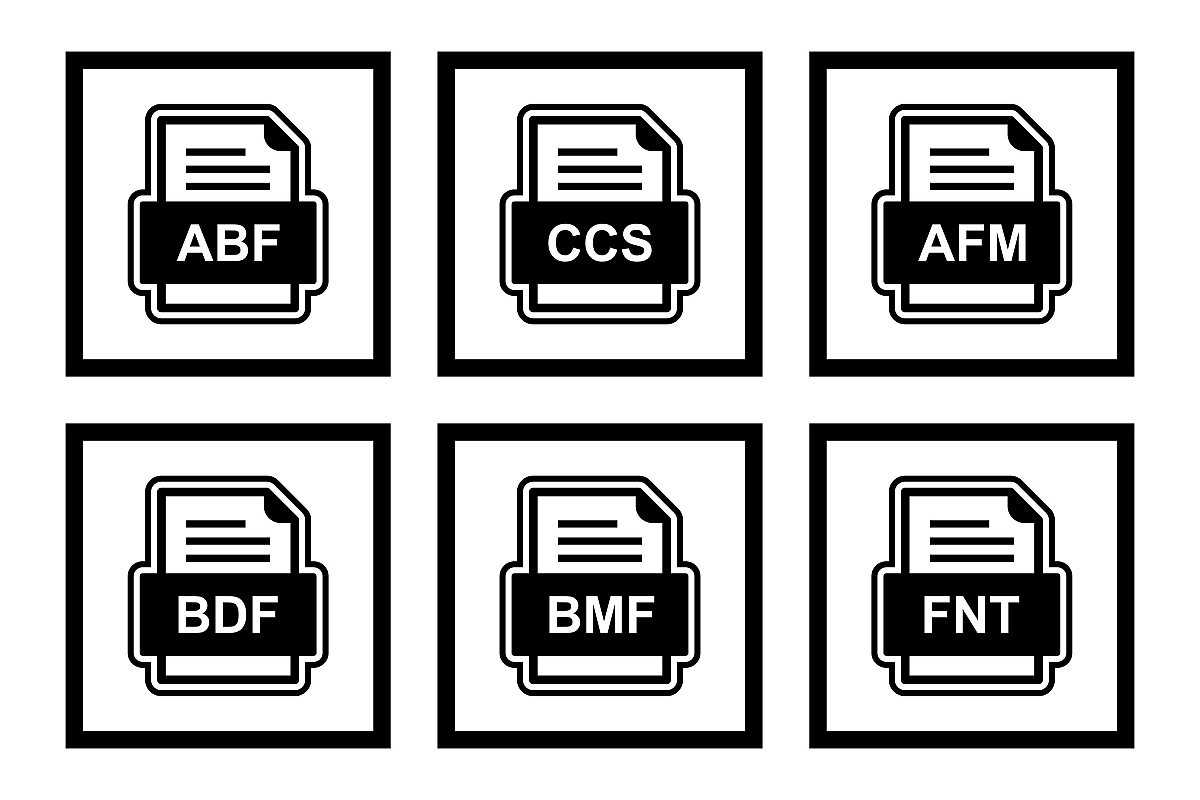 Set Of File Formats Icons example image 1