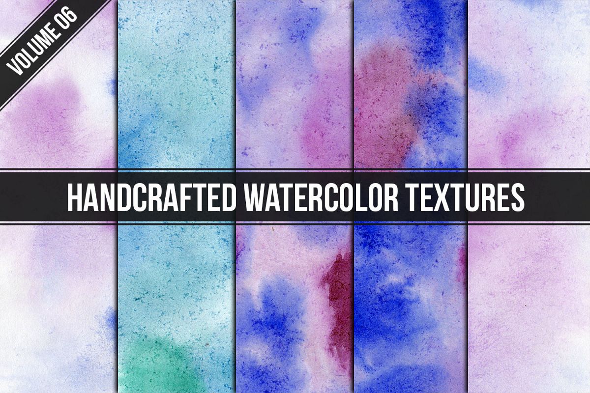 Handcrafted Watercolor Textures Vol. 06 example image 1