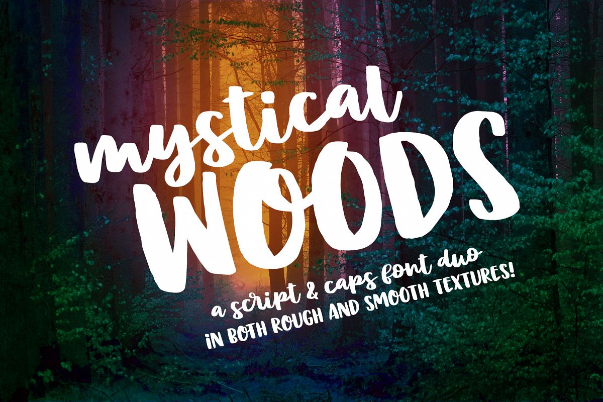 Mystical Woods - a script and caps duo! example image 1