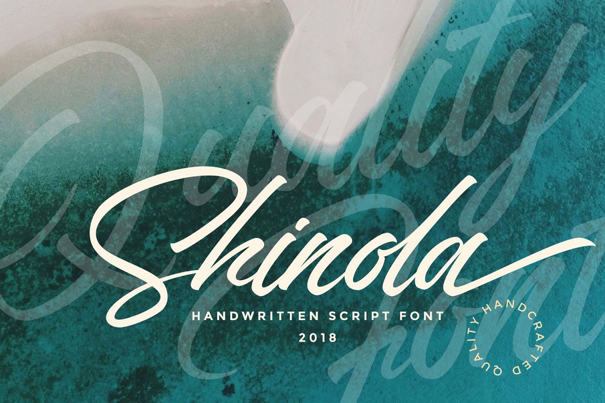 Shinola Handwritten Script example image 1