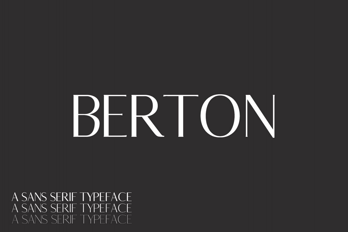 Berton Sans Serif Typeface example image 1