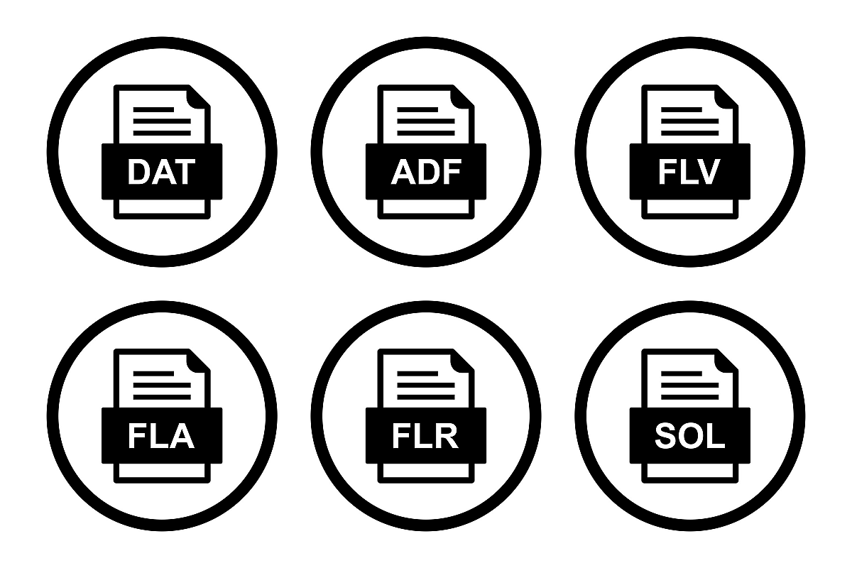 Set Of File Formats Icons example image 1