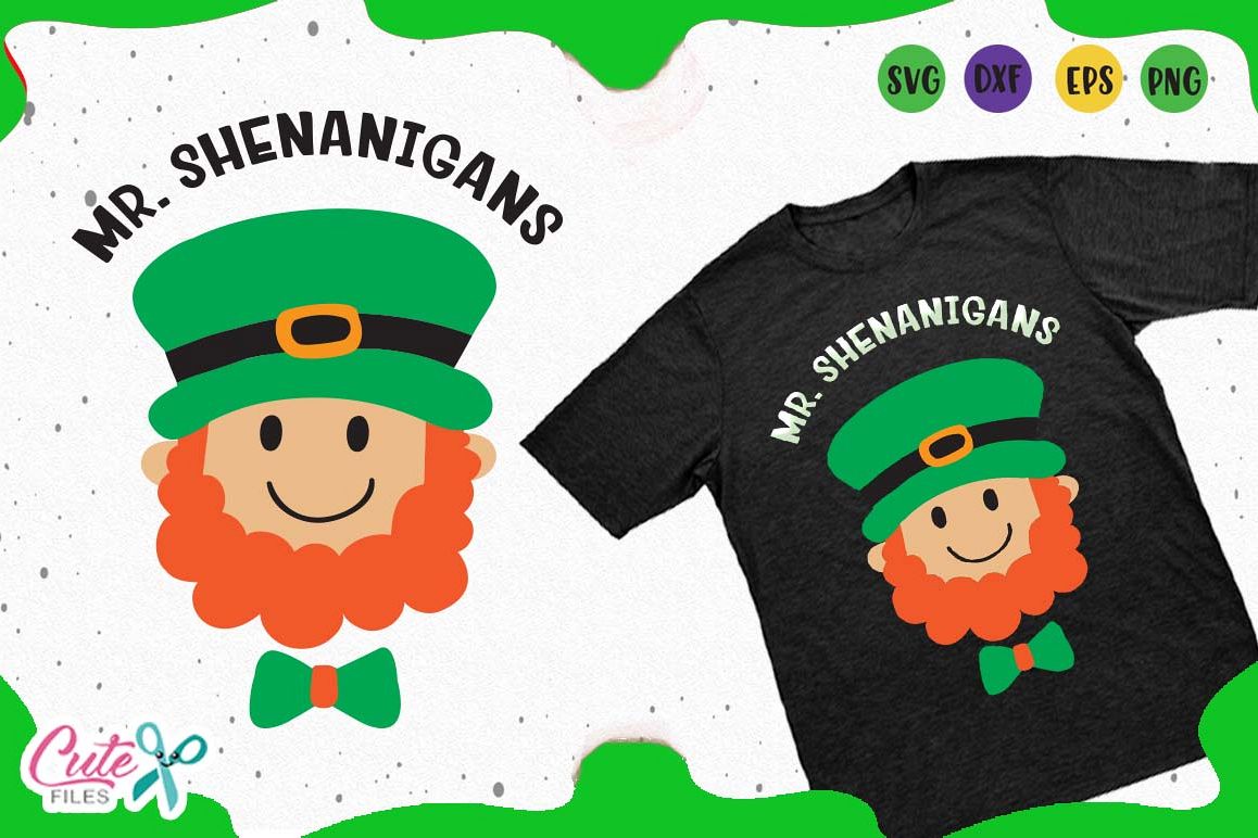 Mister Shenanigans svg, St. Patrick day Files for crafters example image 1
